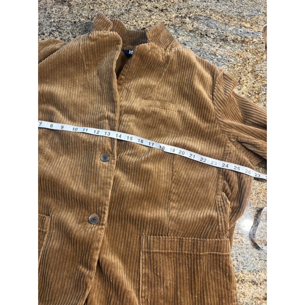 NEW Lands End Corduroy Blazer Jacket Brown Womens 2X 20W 22W Career Office - Picture 3 of 9